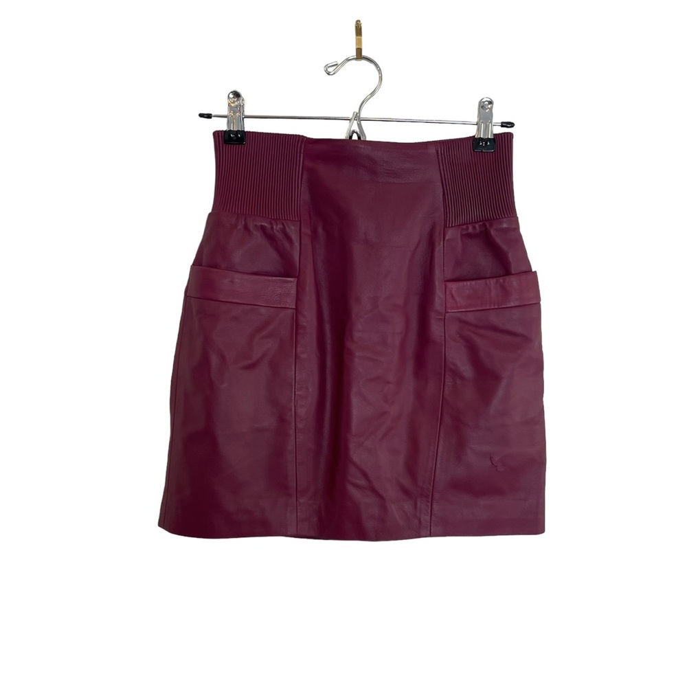 Fleur Du Mal Red Mini Skirt
